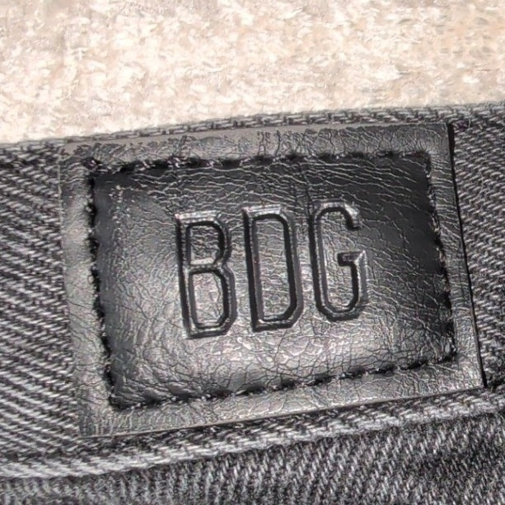 BDG Urban Outfitters High Wide Jeans 28 fits 27 Washed Black High Rise Wide Leg - Picture 11 of 13